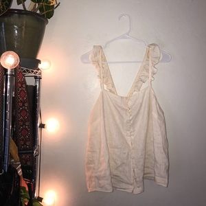 Madewell Ruffled Linen Camisole